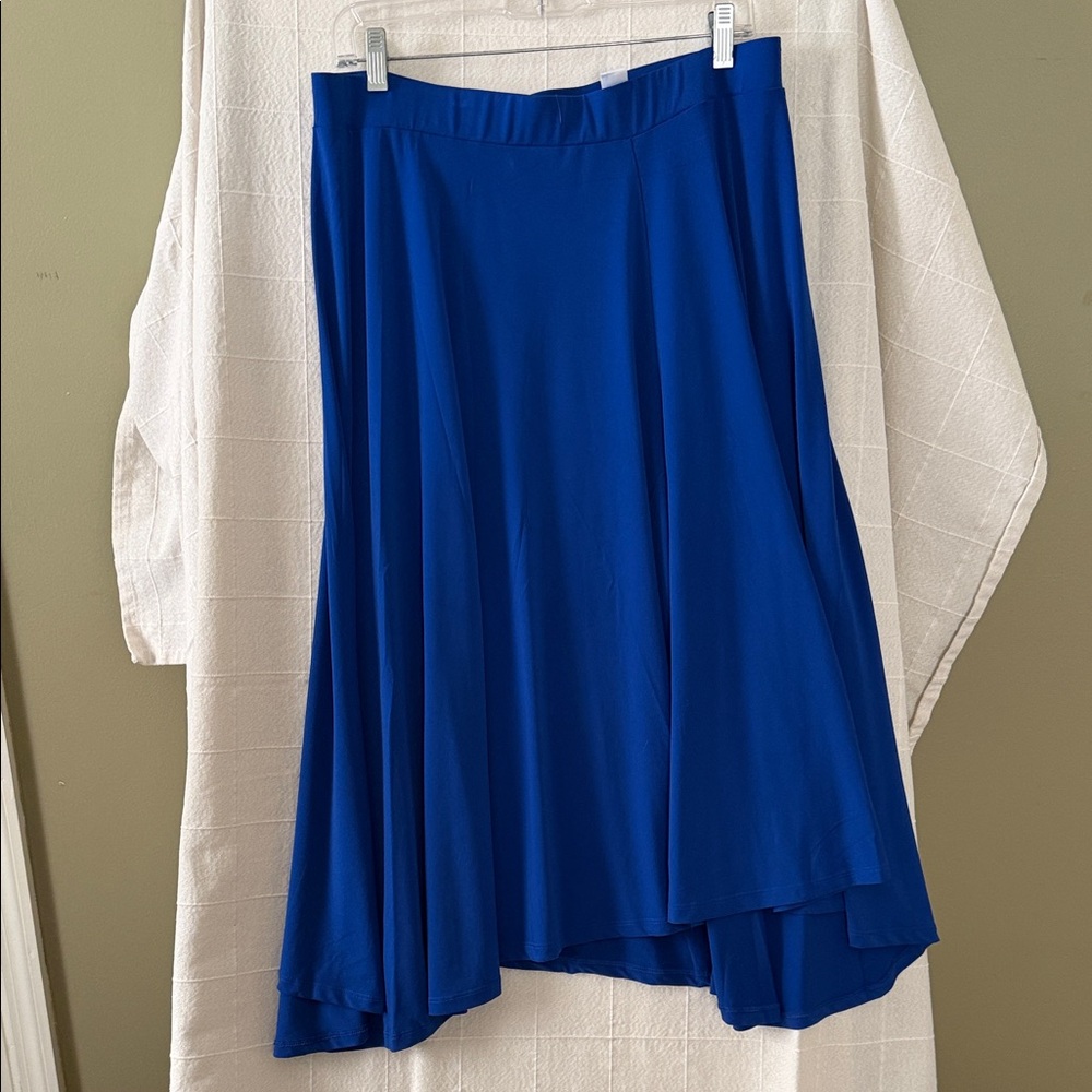Nicole Richie Collection Vibrant Blue High-Low Skirt